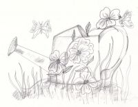 Blossoms and butterflies SGG